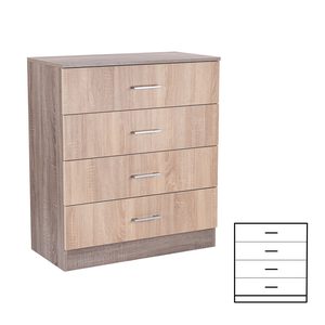 Comodă Miami cu 4 sertare 80x92 cm stejar Sonoma-stejar York