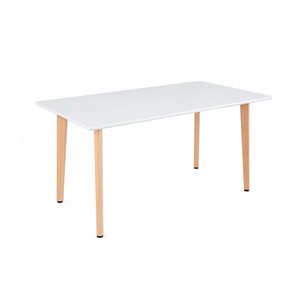 Verona 120 cm pătrat masa de luat masa alb