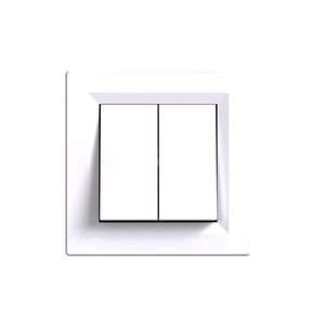 Întrerupător candelabru Nova 10A 250V 105 cu cadru alb
