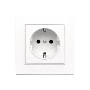 Nova priză cu împământare 16A 250V alb