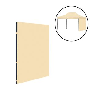 Grădină foișor perete lateral prelata 3x4 m bej