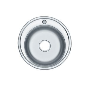 Chiuvetă rotundă Teur din oțel inoxidabil cu o singură cuvă