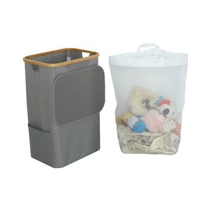 Coș de gunoi 100L gri 44x33x67 cm