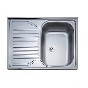 Tavă pentru chiuvetă din oțel inoxidabil cu scurgere 60x80 cm