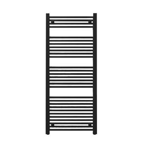 Uscător de prosoape drept radiator 1400x600 mm negru