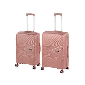 Set de valize cu roți TraveLux Endure IV, culoare roz-piersică