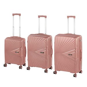 Set de valize cu roți TraveLux Endure, culoare roz-piersică