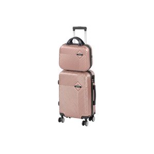 Set de valize cu roți TraveLux Pro VI, culoare roz-auriu
