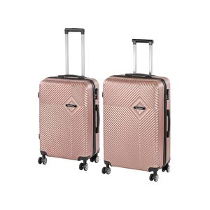 Set de valize cu roți TraveLux Pro XI, culoare roz-auriu