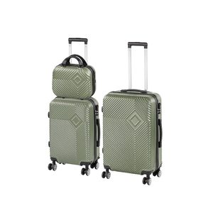 Set de valize cu roți TraveLux Pro XVII, verde ulei