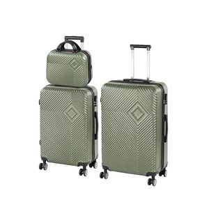 Set de valize cu roți TraveLux Pro XX, verde ulei