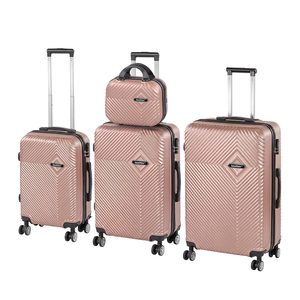 Set de valize cu roți TraveLux Pro XXIV, culoare roz-auriu