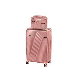 Set de valize cu roți TraveLux Urban V, culoare roz-auriu