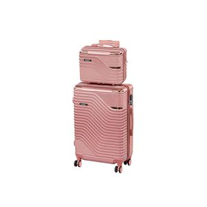 Set de valize cu roți TraveLux Urban VII, culoare roz-auriu