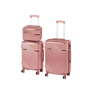 Set de valize cu roți TraveLux Urban XV, culoare roz-auriu