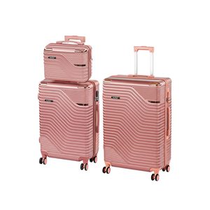 Set de valize cu roți TraveLux Urban XX, culoare roz-auriu
