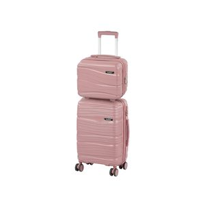Set de valize cu roți TraveLux Voyager II, roz malva