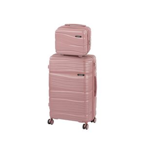 Set de valize cu roți TraveLux Voyager IV, roz-malva