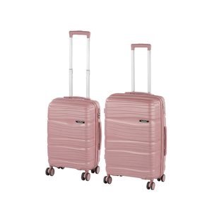 Set de valize cu roți TraveLux Voyager V, roz malva