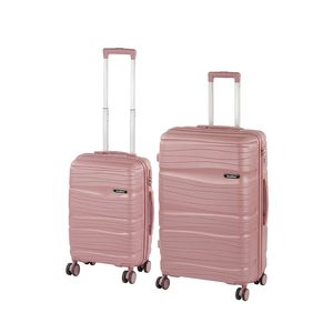 Set de valize cu roți TraveLux Voyager VI, roz malva