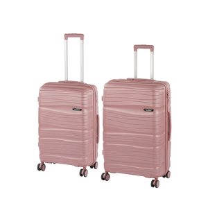 Set de valize cu roți TraveLux Voyager VII, roz malva