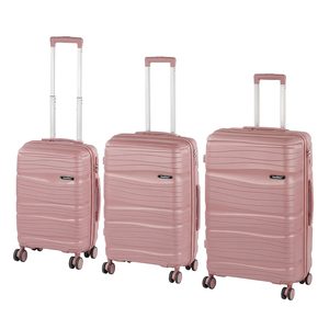 Set de valize cu roți TraveLux Voyager XI, roz-malva