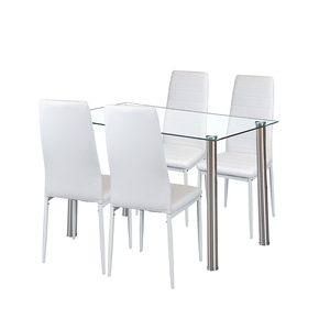 Nolen 4+1 set de sufragerie alb