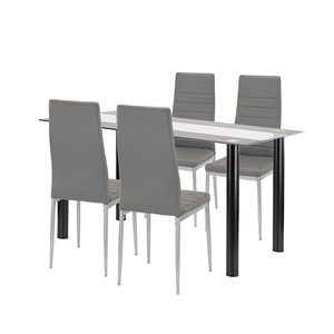 Denton 4+1 set de sufragerie gri-gri