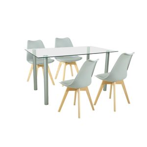 Set de masă Midori 4+1 gri