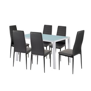 Liana 6+1 set de sufragerie negru