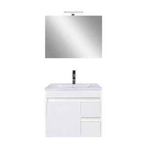 Set mobilier baie Luna Prime 60, alb