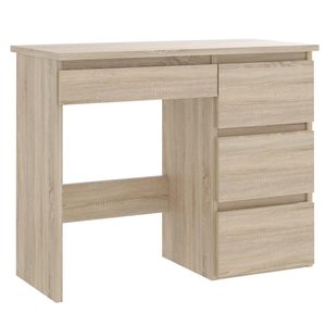 Birou calculator Beta 3 cu 4 sertare, 94x43x75 cm, finisaj sonoma