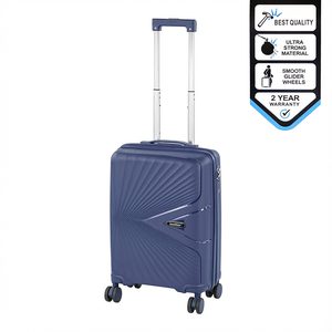 Valiză de cabină TraveLux Endure cu carcasă rigidă, 55x40x20 cm, albastru închis