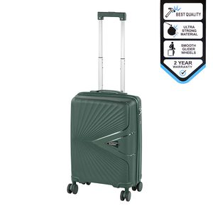 Valiză de cabină TraveLux Endure cu carcasă rigidă, 55x40x20 cm, verde închis