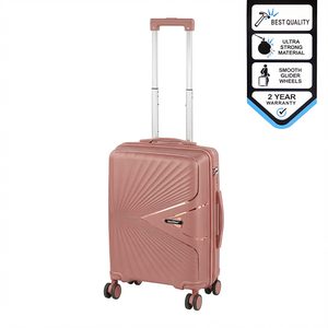 Valiză de cabină TraveLux Endure cu carcasă rigidă, 55x40x20 cm, roz-piersică
