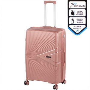 Valiză mare TraveLux Endure cu carcasă rigidă, 76x50x29 cm, roz-piersică