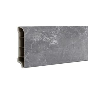 Vinil SPC margine de podea Fjord model marmură gri închis 2400x60x12 mm