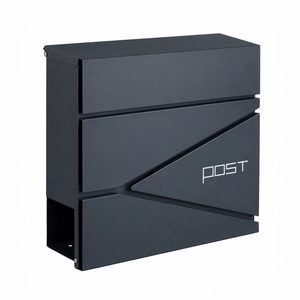 Cutie poștală de exterior Homepost cu suport pentru ziare, cu încuietoare, culoare antracit