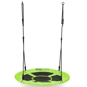 Leagan gradina tip cuib, diametru 100 cm, reglabil pe inaltime, maxim 150 kg, verde