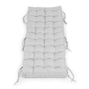 Perna sezlong 145x52 cm, impermeabila, cu snururi de prindere, textil rezistent, gri