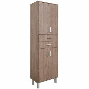 Dulap baie Nerva 60 cu 4 usi, 2 sertare, ulm rauna