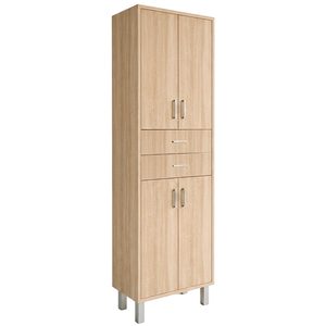 Dulap baie Nerva 60 cu 4 usi, 2 sertare, stejar Sonoma