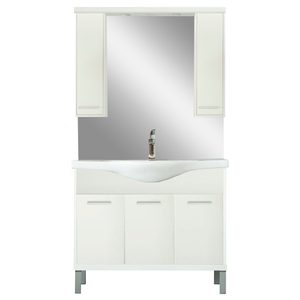 Set mobilier baie Nerva 105, alb