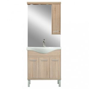 Set mobilier baie Nerva 75, stejar Sonoma