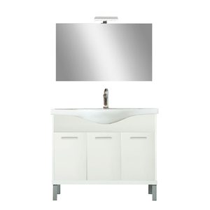 Set mobilier baie Nerva Prime 105, alb