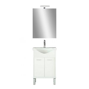 Nerva Prime 55 – set complet de mobilier pentru baie, alb