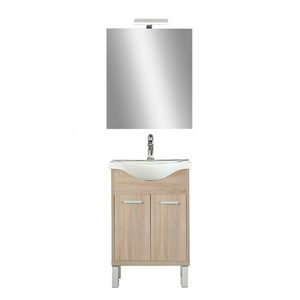 Set complet de mobilier pentru baie Nerva Prime 55, stejar Sonoma