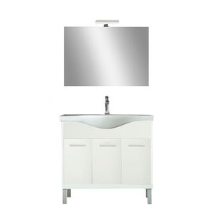 Set mobilier baie Nerva Prime 85, alb