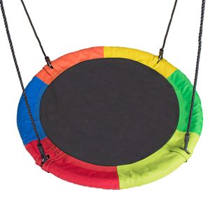 Leagan tip cuib Sersimo NS18, diametru 100cm, inaltime reglabila, pentru exterior, sarcina 120 kg, multicolor