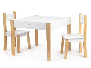 Homelux Masă multifuncțională cu 2 scaune și tablă cu cretă